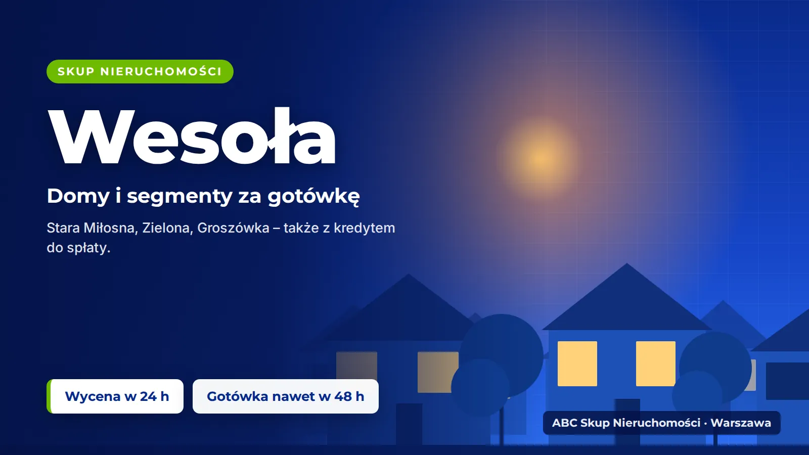 Skup nieruchomości Wesoła – ABC Skup Nieruchomości kupuje mieszkania i domy w Wesołej za gotówkę