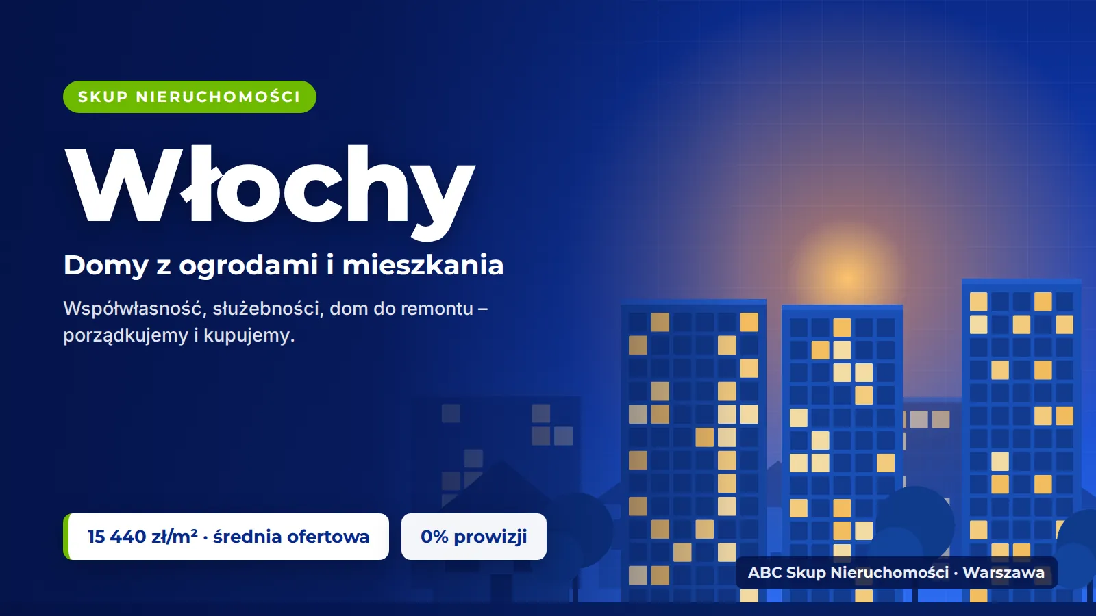 Skup nieruchomości Włochy – ABC Skup Nieruchomości kupuje mieszkania i domy we Włochach za gotówkę